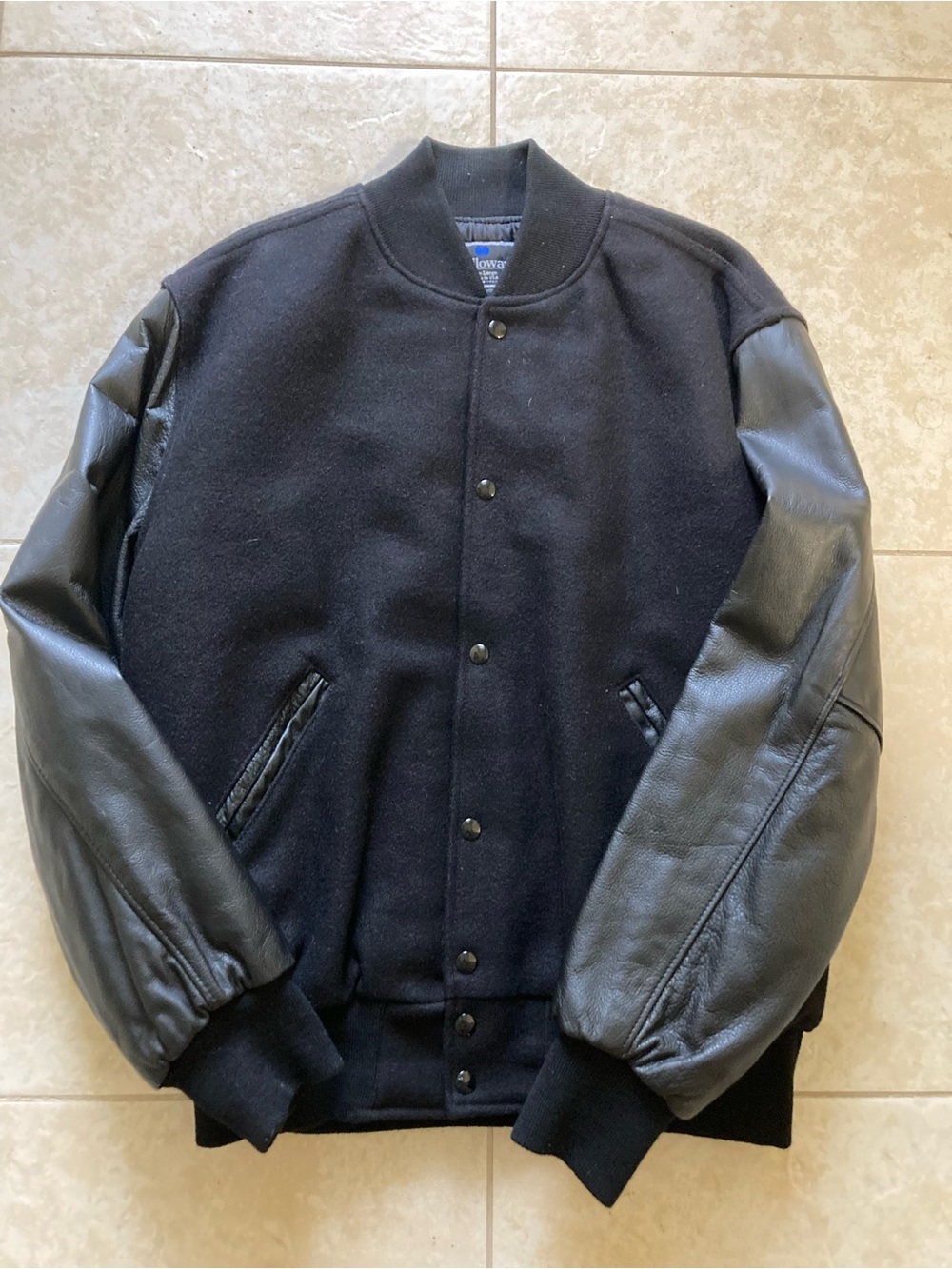 Holloway black varsity jacket